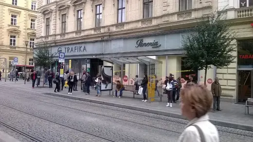 Místo a původní stav - rekonstrukce fastfood provozovny Brno, Česká