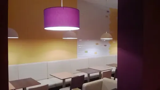 Hotová provozovna - rekonstrukce fastfood provozovny Brno, Česká